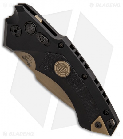 Hogue Sig Sauer EX-A05 Spear Point Automatic Knife Black (3.5" FDE) 36530
