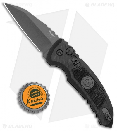 Hogue Knives A01 Microswitch Auto Knife Sig Medallion Wharncliffe (2.6" Black)