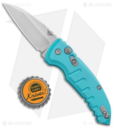Hogue Knives A01 Microswitch Wharncliffe Automatic Knife Aqua (2.6" SW) 24103