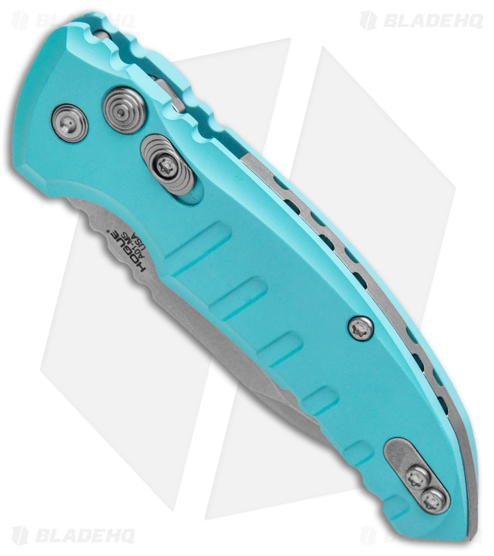 Hogue Knives A01 Microswitch Wharncliffe Automatic Knife Aqua (2.6" SW) 24103