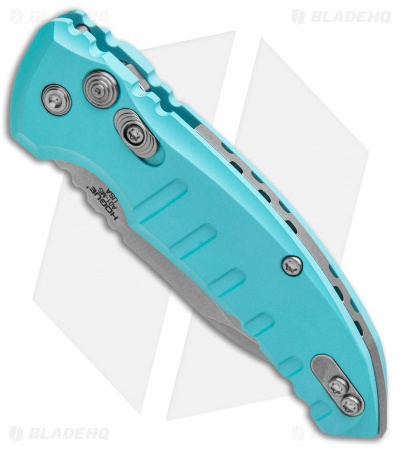 Hogue Knives A01 Microswitch Wharncliffe Automatic Knife Aqua (2.6" SW) 24103