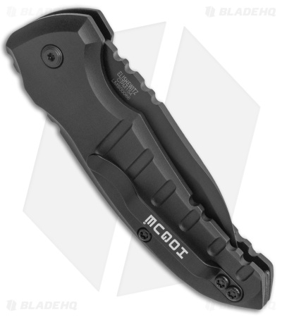 Hogue Knives A01 Microswitch Wharncliffe Automatic Knife Black (2.6" Black) 