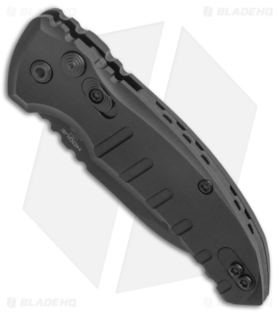 Hogue Knives A01 Microswitch Wharncliffe Automatic Knife Black (2.6" Black) 