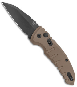 Hogue Knives A01 Microswitch Wharncliffe Automatic Knife FDE (2.6" Black) 