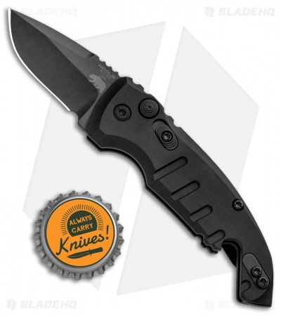 Hogue Knives CA Legal A01 Microswitch Automatic Knife Black (1.8" Black)
