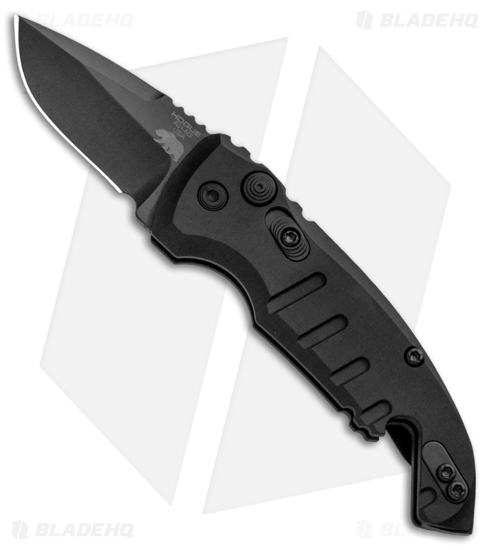 Hogue Knives CA Legal A01 Microswitch Automatic Knife Black (1.8" Black)