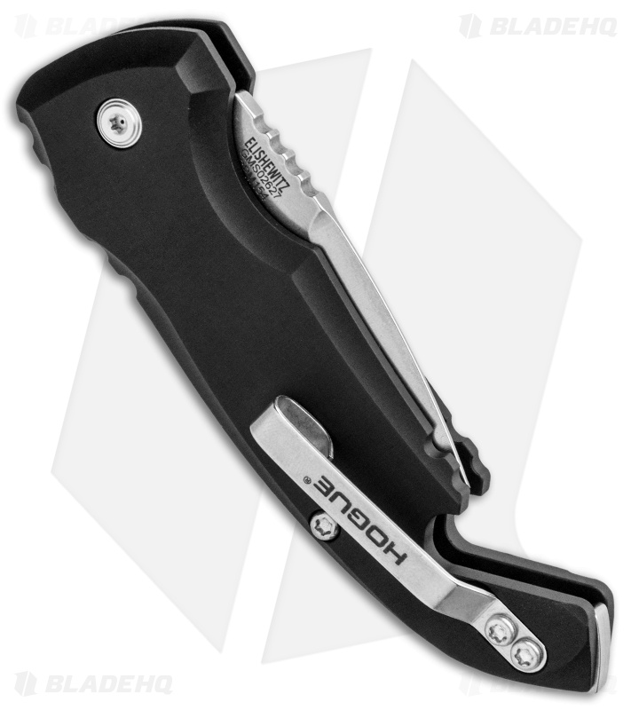 Hogue Knives CA Legal A01 Microswitch Automatic Knife Black (1.8" Stonewash)