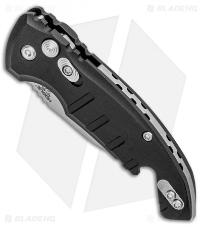 Hogue Knives CA Legal A01 Microswitch Wharncliffe Auto Knife Black (1.8" SW)