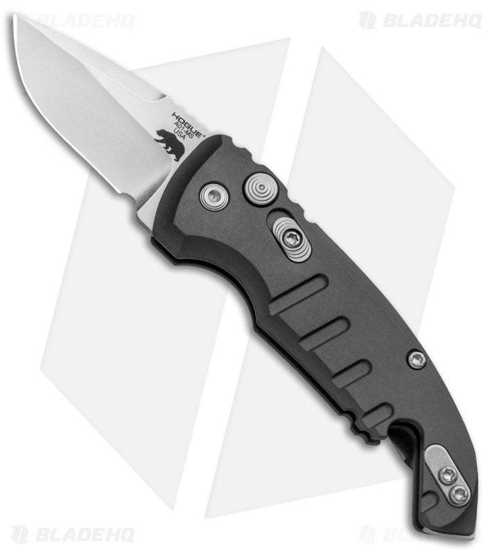 Hogue Knives CA Legal A01 Microswitch Automatic Knife Gray (1.8" Stonewash)