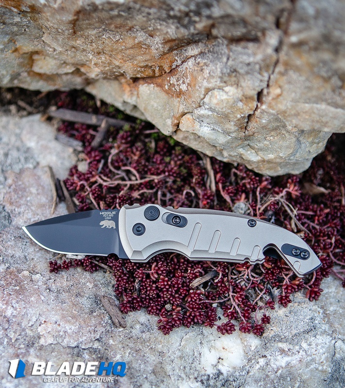Hogue Knives CA Legal A01 Microswitch Automatic Knife FDE (1.8" Black)