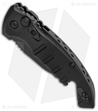 Hogue Knives CA Legal A01 Microswitch Wharncliffe Automatic Knife (1.8" Black)