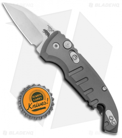 Hogue Knives CA Legal A01 Microswitch Wharncliffe Automatic Knife Gray (1.8" SW)