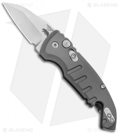 Hogue Knives CA Legal A01 Microswitch Wharncliffe Automatic Knife Gray (1.8" SW)