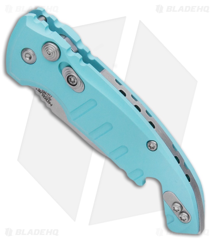 Hogue Knives CA Legal A01 Microswitch Wharncliffe Automatic Knife Aqua (1.8" SW)