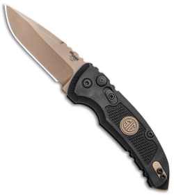 Hogue Sig Sauer A01 Microswitch Automatic Knife Drop Point (2.6" FDE) 