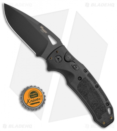 Hogue Sig K320A Nitron  Automatic Knife Black Polymer Drop Point (3.5" Black)