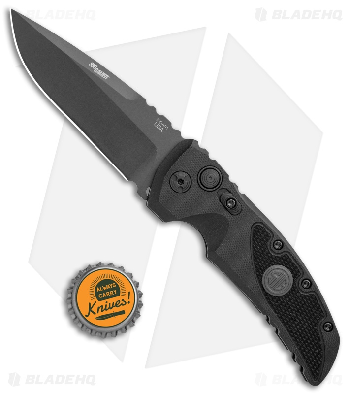 Hogue Sig Sauer EX-A01 Automatic Knife Black G-10 (3.5" Black) 36132