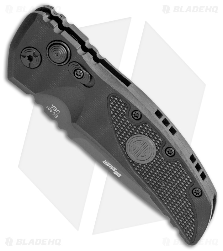 Hogue Sig Sauer EX-A01 Automatic Knife Black G-10 (3.5" Black) 36132