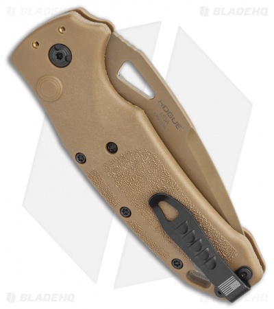 Hogue SIG K320A Automatic Knife Coyote Polymer Drop Point (3.5" Tan  Serr)
