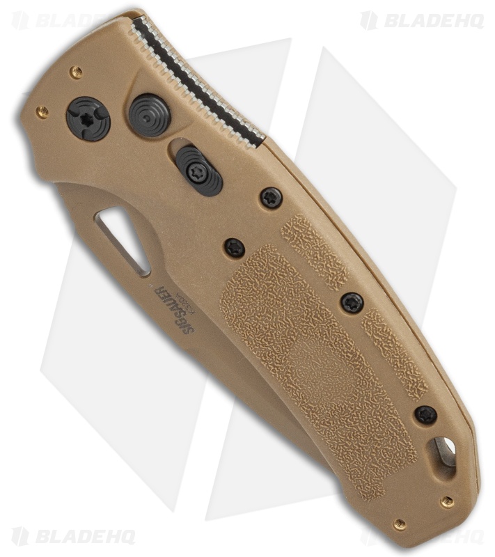 Hogue SIG K320A Automatic Knife Coyote Polymer Drop Point (3.5" Tan  Serr)