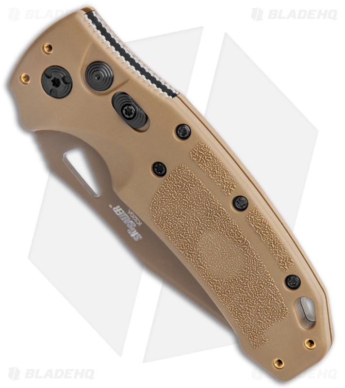 Hogue Sig K320A Automatic Tanto Knife Coyote Polymer (3.5" Tan Serrated)