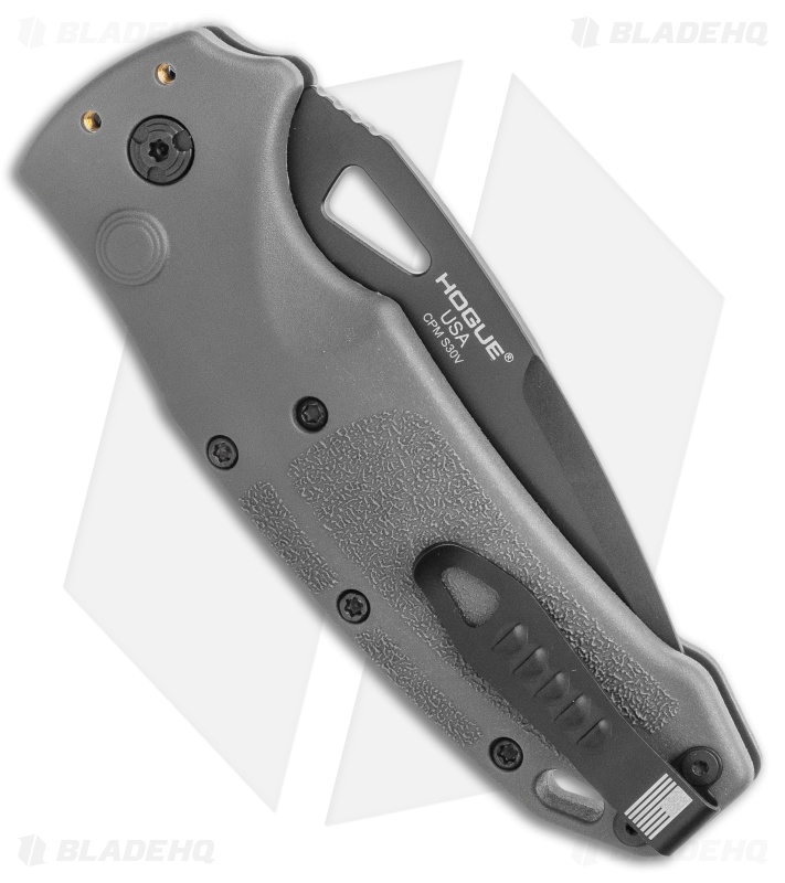 Hogue Sig K320A Tactical Automatic Knife Grey Polymer DP (3.5 Black)
