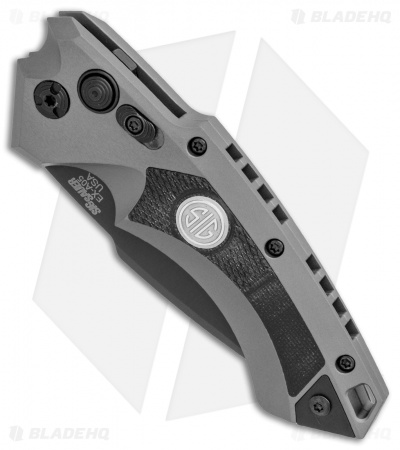 Hogue Sig Sauer EX-A05 Spear Point Automatic Knife Gray (3.5" Black) 36532