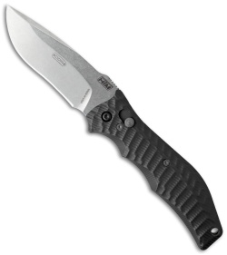 HTM Gun Hammer Bowie Automatic Knife (3.5" Stonewash)