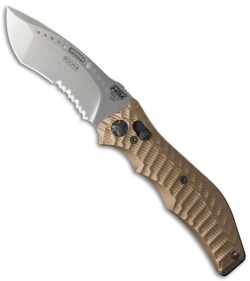 HTM Gun Hammer Radian Automatic Knife Flat Dark Earth (3.5" NG Satin Serr)