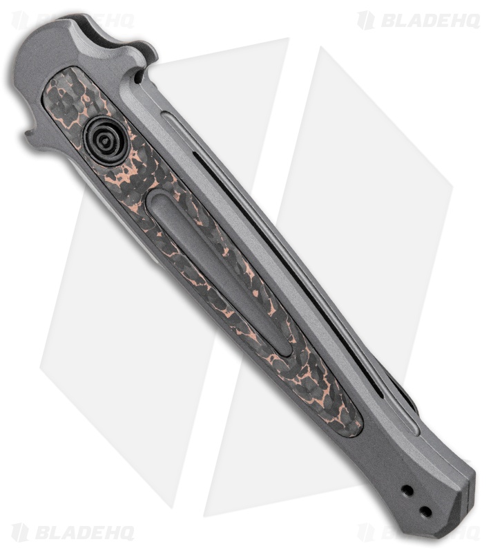 Kershaw Launch 8 Stiletto Automatic Knife Fat Carbon Snake (3.5" Stonewash) 