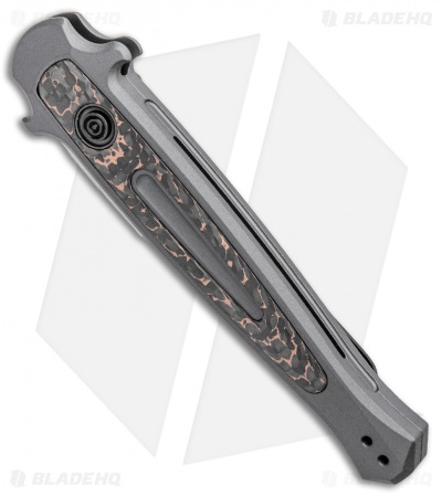 Kershaw Launch 8 Stiletto Automatic Knife Fat Carbon Snake (3.5" Stonewash) 
