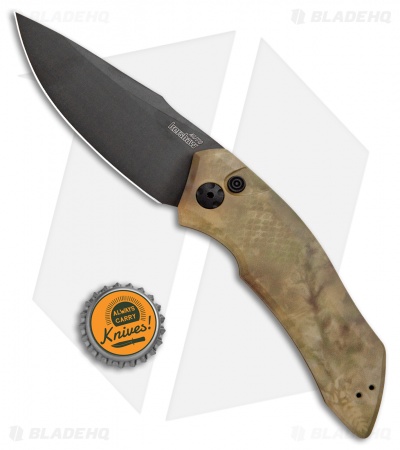 Kershaw BHQ Exclusive Launch 1 Automatic Knife Camo (3.4" Black) BHQ Exclusive