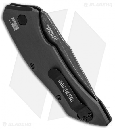 Kershaw Launch 1 Automatic Knife Gray Aluminum (3.4" Blackwash) 7100GRYBW