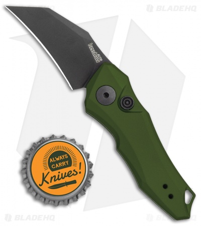 Kershaw Launch 10 Automatic Knife Olive Green (1.9" Black) 7350OLBLK