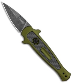 Kershaw Launch 12 CA Legal Stiletto Automatic Knife OD Green (1.9" Black SW) 