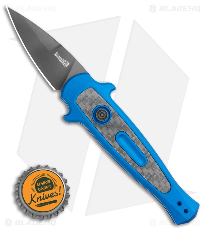 Kershaw Launch 12 CA Legal Mini Stiletto Automatic Knife Blue (1.9" Black)