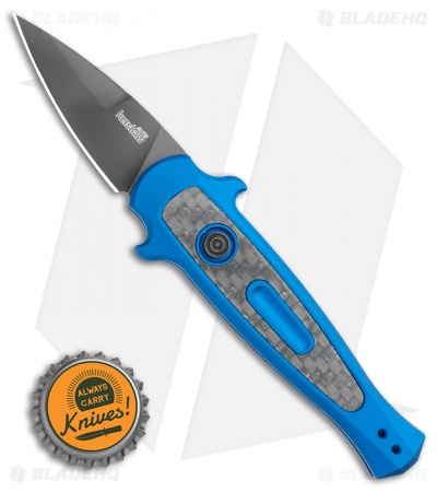 Kershaw Launch 12 CA Legal Mini Stiletto Automatic Knife Blue (1.9" Black)