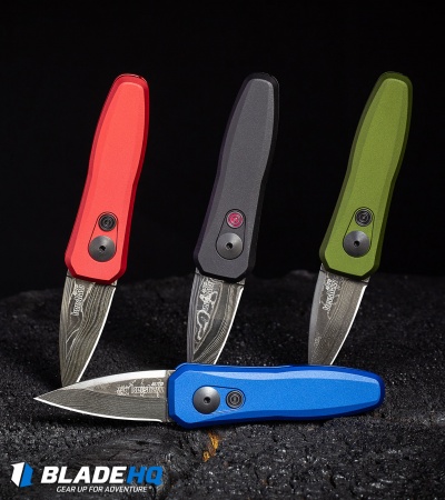 Kershaw Launch 4 CA Legal Automatic Knife Blue (1.9" Damascus) BHQ Exclusive