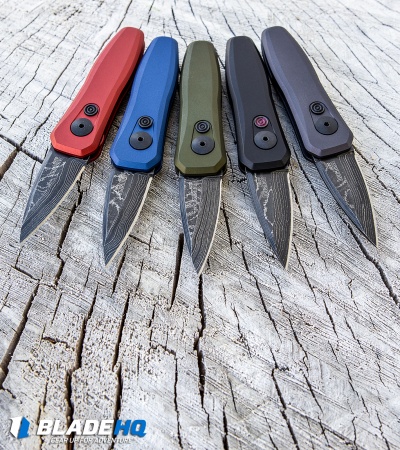 Kershaw Launch 4 CA Legal Automatic Knife Blue (1.9" Damascus) BHQ Exclusive