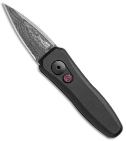 Kershaw Launch 4 CA Legal Automatic Knife Black Aluminum (1.9" Damascus)