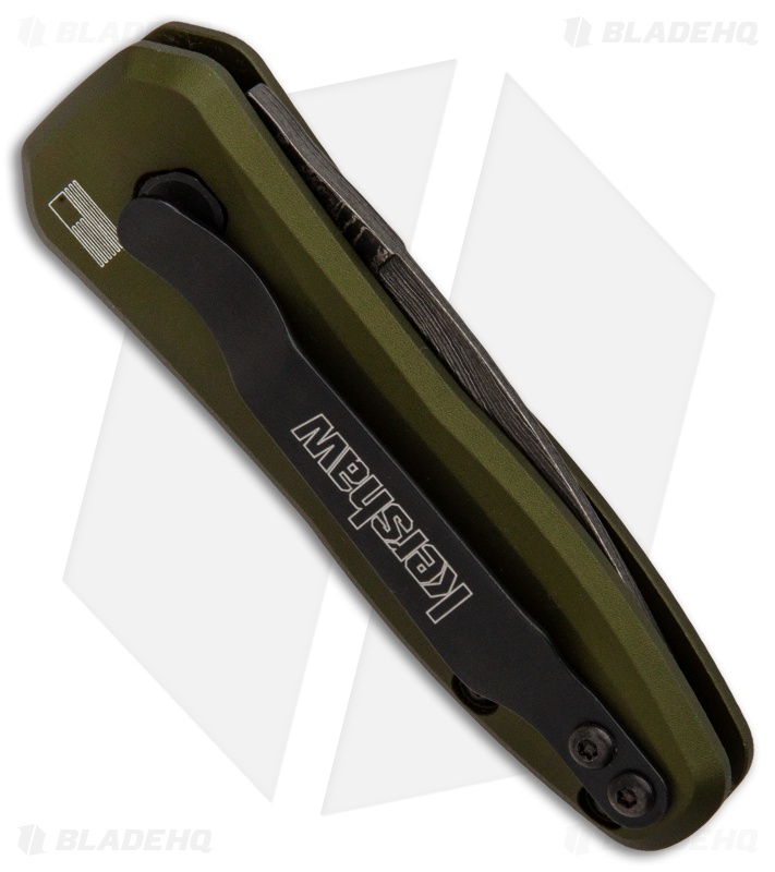 Kershaw Launch 4 CA Legal Automatic Knife OD Green (1.9" Damascus) BHQ Exclusive