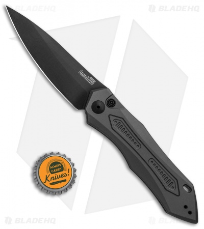 Kershaw Launch 6 Automatic Knife Gray Aluminum (3.75" Black) 7800GRYBLK
