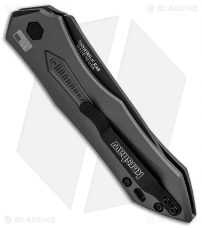 Kershaw Launch 6 Automatic Knife Gray Aluminum (3.75" Black) 7800GRYBLK