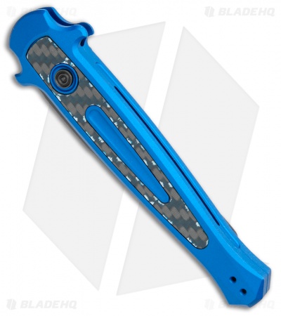Kershaw Launch 8 Stiletto Automatic Knife Blue/CF (3.5" Stonewash) 