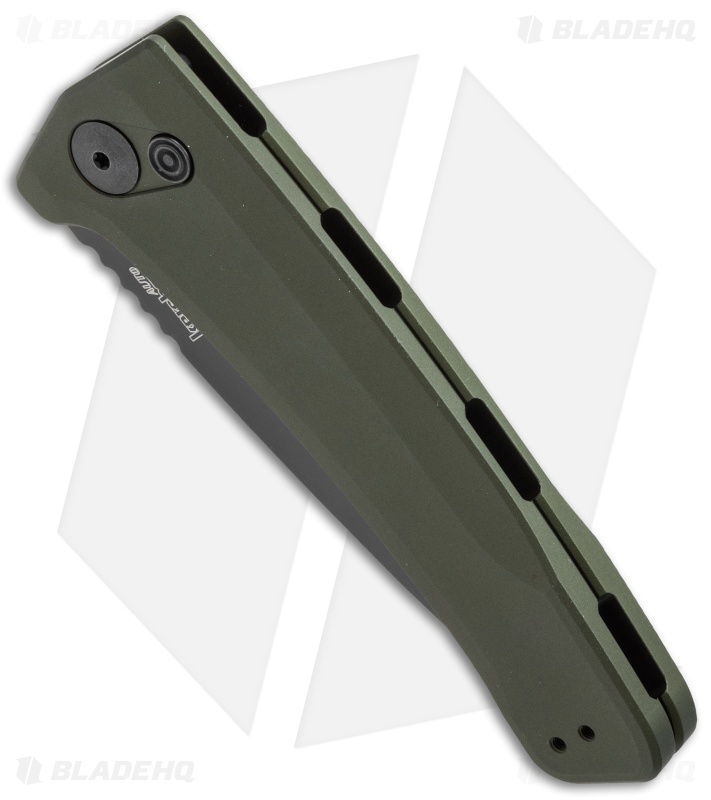 Kershaw Launch 3 Automatic Knife OD Green Aluminum (3.4" Black) 7300BLKOL