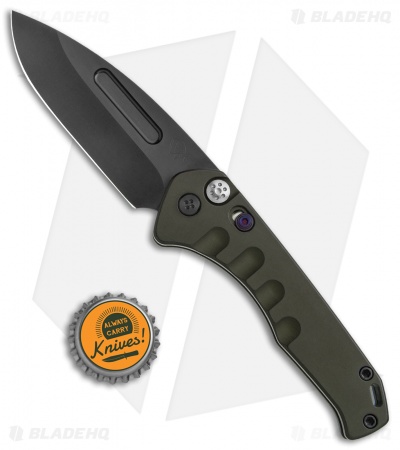 Medford + Blade HQ Praetorian Swift Auto Green Aluminum Drop Point (3.3" PVD)