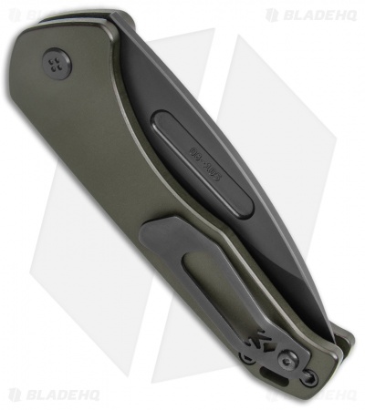 Medford + Blade HQ Praetorian Swift Auto Green Aluminum Drop Point (3.3" PVD)