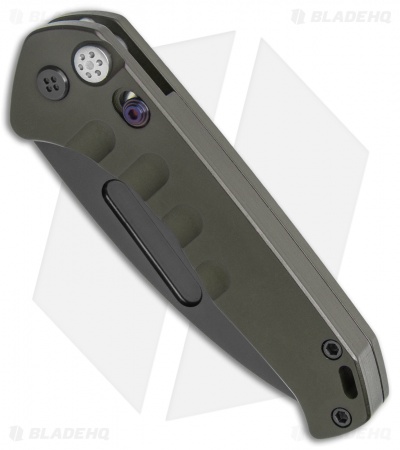 Medford + Blade HQ Praetorian Swift Auto Green Aluminum Drop Point (3.3" PVD)