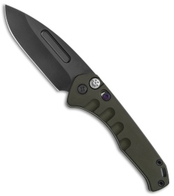 Medford + Blade HQ Praetorian Swift Auto Green Aluminum Drop Point (3.3" PVD)