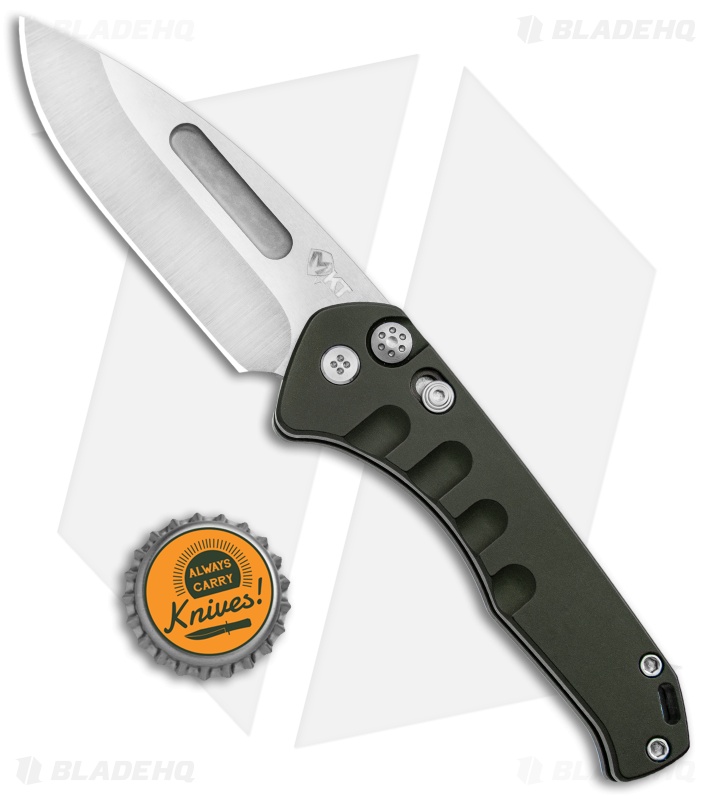 Medford + Blade HQ Praetorian Swift Automatic Knife Green (3.3" Tumbled)